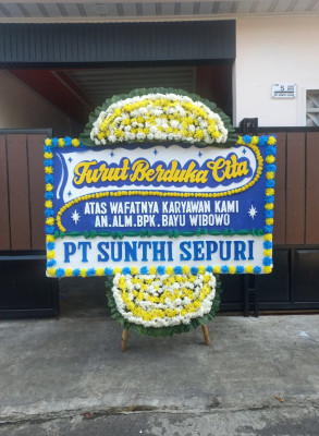 Papan Bunga Duka di Aur Mulio